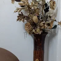 گل با گلدان