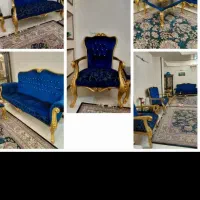 مبل ۷ نفره چوب راش سفارشی بدون ایراد و کاملا سالم