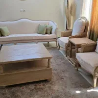 ست مبلمان فرانسوی|مبلمان خانگی و میز عسلی|ابریشم, |دیوار
