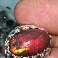 انگشتر نقره اوپال اتشین