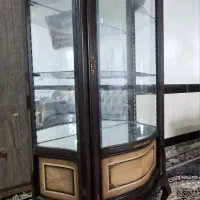 بوفه چوبی گردو|بوفه، ویترین، کنسول|بروجرد, |دیوار