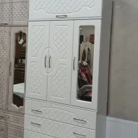 جا لباسی عرض ۱۰۰ عمق ۵۰   ( ۴ کشو )|جاکفشی، کمد، دراور|الوند, |دیوار