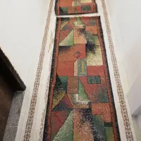 تعدادی گلیم وقالیچه|گلیم، جاجیم، گبه|مشهد, طبرسی شمالی|دیوار