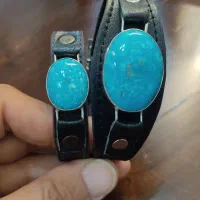 دستبند فیروزه بندچرم