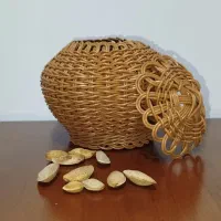 سبد حصیری|صنایع دستی و سایر لوازم تزئینی|مهاجران, |دیوار