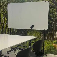 تخته وایت برد شیشه ای 150در 90 سانت با پایه