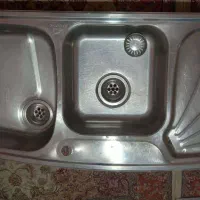 سینک دو قلو تمیز و در حد نو