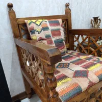 مبل سنتی مخصوص خانه باغ و میز غذاخوری چوبی