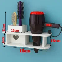 استند شلف دیواری جاسشواری برس توالت حمام ضدآب|لوازم حمام|مشهد, مقدم|دیوار