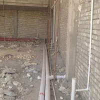 لوله کشی آب فاضلاب با تخریب و بازسازی