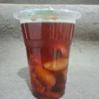 آب برگه مخلوط آب آلبالو