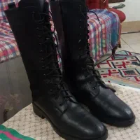 فروش فوری چکمه زنانه چرم طبیعی