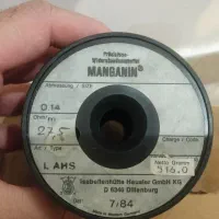 الکترونیک مدار سیم نخ منگانین و مقاومت نیکل مس