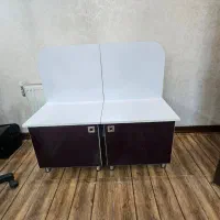 پاف باکس دار  نیمکت چوبی میز ناخن ایینه قدی|آرایشگاه و سالن‌های زیبایی|اصفهان, برازنده|دیوار