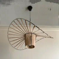 چراغ آویز دکوراتیو ‌مدل پروانه ای قهوه ایی