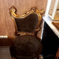 میز ناهار خوری استیل طلایی