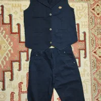 شلوار و جیلیقه سرمه ایی