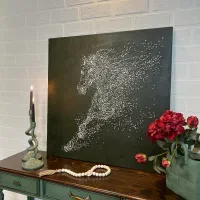 تابلو مدرن اسب تِرام|تابلو، نقاشی، عکس|تهران, شهرک غرب|دیوار