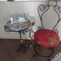 میز تلفن و شمعدانی فرفوژه