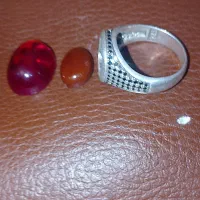 دوعدد نگین انگشتر یاقوت سرخ|جواهرات|ایرانشهر, |دیوار