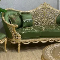 مبل سلطنتی مدل گل روزی|مبلمان خانگی و میز عسلی|نیشابور, تختی|دیوار