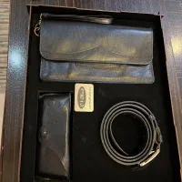 عینک خلبانی صاایران به همراه کیف و‌ کمربند چرم