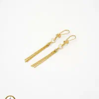 گوشواره طلای آویزی با طرح قلب در جواهری محسن|جواهرات|قم, امامزاده ابراهیم|دیوار