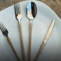 سرویس قاشق و کارد و چنگال کفگیر ملاقه یونیک|ظروف سرو و پذیرایی|تبریز, |دیوار