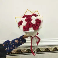 دسته گل روبانی|گل مصنوعی|برازجان, |دیوار