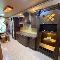 فروش کابینت روکش چوب ملچ مخصوص ویلا و شاه نشین