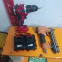 دیلر شارژی و منگنه کوب سنباده لرزان شلنگ پمپ باد