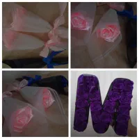 گل های روبانی|گل مصنوعی|بومهن, |دیوار