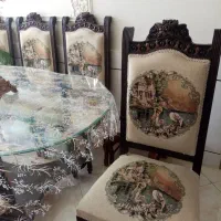 میز غذاخوری ۸ نفره و ست مبلمان ۹نفره