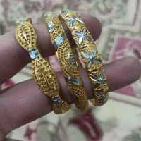 سه عدد النگو طلاروس رنگ ثابت