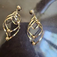 گوشواره بدلیجات استیل رنگ ثابت