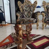 مبل سلطنتی9نفره بانهارخوری8نفره|مبلمان خانگی و میز عسلی|مشکیندشت, |دیوار