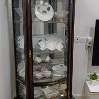 بوفه چوب بسیار شیک و دارای آیینه