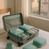 نظم دهنده چمدان ۷تیکه|آبچکان و نظمدهنده ظروف|چالوس, |دیوار