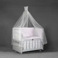 تخت نوزاداصلااستفاده نشده|تخت و صندلی بچه|اسلام‌شهر, شهرک واوان|دیوار