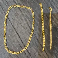 گردنبند و دست بند در حد نو