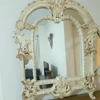 آینه منبت چوب راش