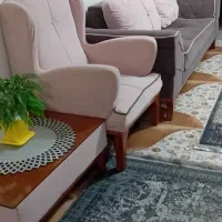 مبل 7 نفره سالم همراه با جلومبلی|مبلمان خانگی و میز عسلی|رشت, سلیمانداراب|دیوار