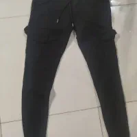 شلوارشش جیب مشکی خارجی