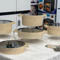 سرویس قابلمه راکلند 14 پارچه|ظروف پختوپز|خرمآباد, |دیوار