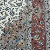 فرش دست بافت کرک وکل ابریشم کاشان نقش عالی|فرش|کاشان, شهرک فرهنگیان|دیوار