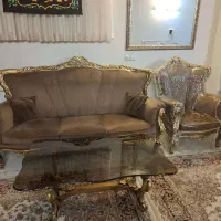 ست مبلمان استیل ۷ نفره و ناهار خوری ۸ نفره|مبلمان خانگی و میز عسلی|اصفهان, حسین‌آباد|دیوار