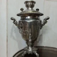 سماور زغالی برنجی قدیمی عتیقه بکر استثنایی درحدنو