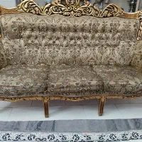 مبل ۹نفر استیل باجلومبلی دوعددعسلی قیمت مناسب