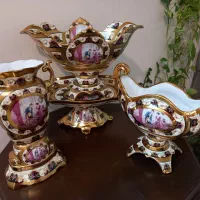 چینی دکوری ۴ تیکه اصل مارک آنیل