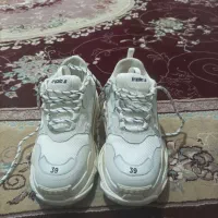 کفش نو بالانسیاگو سفید تک رنگ